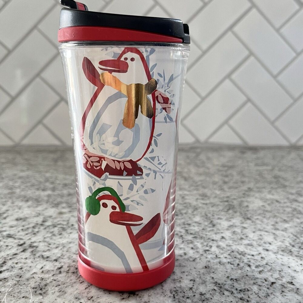 Starbucks 2007 Kids Holiday Penguin 8 oz Travel Tumbler Cup With Lid